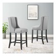 tall bar table with stools Modway Furniture Bar and Counter Stools Light Gray