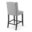 gray bar stools set of 4 Modway Furniture Bar and Counter Stools Light Gray