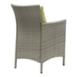 black dining chairs velvet Modway Furniture Bar and Dining Light Gray Peridot