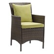 modern farmhouse upholstered dining chairs Modway Furniture Sofa Sectionals Brown Peridot
