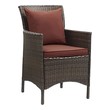 corner settee outdoor Modway Furniture Sofa Sectionals Brown Currant