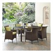 outdoor sectional and chairs Modway Furniture Sofa Sectionals Brown Peridot