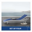 bistro patio chairs Modway Furniture Daybeds and Lounges White Navy