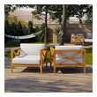 arm chairs near me Modway Furniture Daybeds and Lounges Natural White