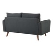 charcoal sectional with chaise Modway Furniture Sofas and Armchairs Gray
