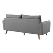 gray velvet sectional sofa Modway Furniture Sofas and Armchairs Light gray