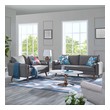 gray velvet sectional sofa Modway Furniture Sofas and Armchairs Light gray
