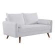 couch chaise sleeper Modway Furniture Sofas and Armchairs White