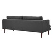 large sofa with chaise Modway Furniture Sofas and Armchairs Sofas and Loveseat Gray
