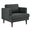 large sofa with chaise Modway Furniture Sofas and Armchairs Sofas and Loveseat Gray
