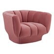 leather swivel lounge chair Modway Furniture Sofas and Armchairs Dusty Rose