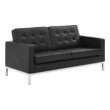 w chair Modway Furniture Sofas and Armchairs Silver Black