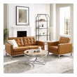 velvet wingback accent chair Modway Furniture Sofas and Armchairs Silver Tan