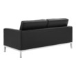 difference of couch and sofa Modway Furniture Sofas and Armchairs Silver Black