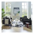 difference of couch and sofa Modway Furniture Sofas and Armchairs Silver Black