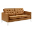love seat couch Modway Furniture Sofas and Armchairs Silver Tan