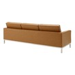 velvet loveseat sleeper Modway Furniture Sofas and Armchairs Silver Tan