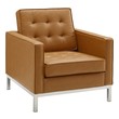 velvet loveseat sleeper Modway Furniture Sofas and Armchairs Silver Tan