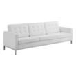 dark blue sectional with chaise Modway Furniture Sofas and Armchairs Silver White