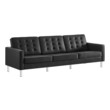 living spaces grey sectional couch Modway Furniture Sofas and Armchairs Silver Black