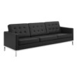 left and right sectional sofa Modway Furniture Sofas and Armchairs Silver Black