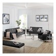 left and right sectional sofa Modway Furniture Sofas and Armchairs Silver Black