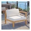 aluminum outdoor sofa Modway Furniture Sofa Sectionals Natural White
