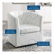 velvet swivel accent chair Modway Furniture Sofas and Armchairs White