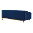 microfiber sectional living room Modway Furniture Sofas and Armchairs Navy
