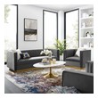 oversized sectional couch Modway Furniture Sofas and Armchairs Gray