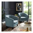 navy blue leather accent chair Modway Furniture Sofas and Armchairs Light Blue