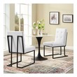 two chair dining table Modway Furniture Dining Chairs Black White