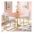 gold and black counter stools Modway Furniture Dining Chairs Gold White