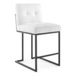 leather swivel bar stools with backs Modway Furniture Bar and Counter Stools Black White