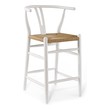 swivel bar stool chairs with backs Modway Furniture Bar and Counter Stools White