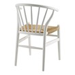 leaf table and chairs Modway Furniture Dining Chairs White