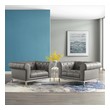 modern lounge chair and ottoman Modway Furniture Sofas and Armchairs Gray