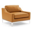 green couch leather Modway Furniture Sofas and Armchairs Tan