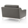 grey velour chair Modway Furniture Sofas and Armchairs Gray
