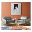 grey velour chair Modway Furniture Sofas and Armchairs Gray