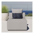 microfiber sectional couch Modway Furniture Sofa Sectionals Gray