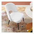 dining table and navy chairs Modway Furniture Dining Chairs White