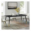 armchair dining Modway Furniture Bar and Dining Tables Black