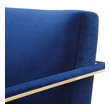 mid century modern chaise lounge Modway Furniture Sofas and Armchairs Gold Navy