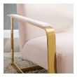 teal occasional chair Modway Furniture Sofas and Armchairs Gold Pink