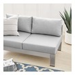 oversized leather sectional couch Modway Furniture Sofa Sectionals Silver Gray