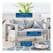 grey sectional couch near me Modway Furniture Sofa Sectionals Silver Gray