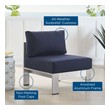 lounge hanging chair Modway Furniture Sofa Sectionals Silver Navy