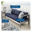 sectional sofa styles Modway Furniture Sofa Sectionals Silver Navy