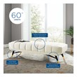 accent chairs for Modway Furniture Benches and Stools Ivory